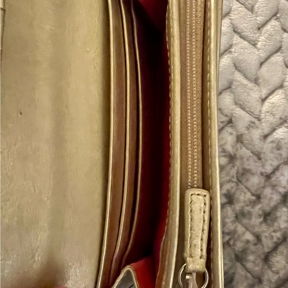 Coach Tan & Gold Canvas & Leather Trim Signature Wallet. - Picture 15 of 16